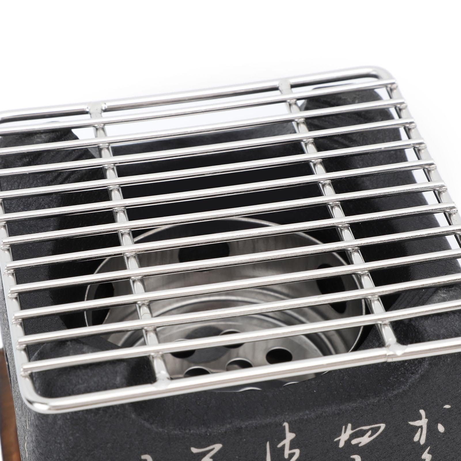 Nikou Mini Parrilla de Barbacoa Japonesa, Estufa de Carbón Para Alimentos con Escritura Japonesa, Multifuncional de Calentamiento Rápido Mini Estufa Portátil para Asar a la Parrilla en Familia