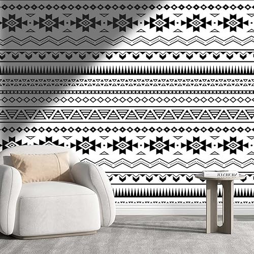 Papel tapiz de pared para despegar y pegar, papel de nativo americano para decoración del hogar, apto para bricolaje (W) 48 pulgadas X (H) 40