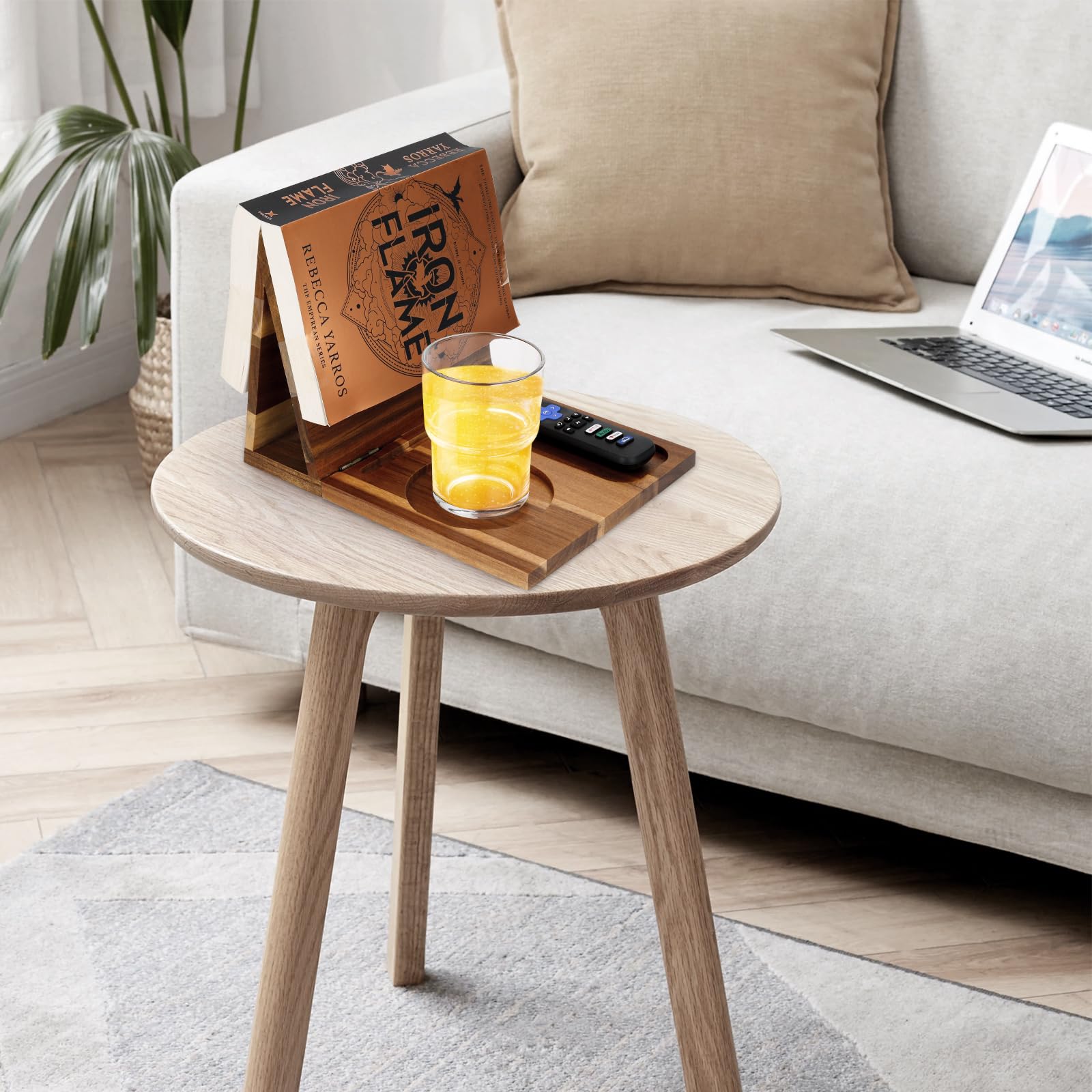 Support de livre en bois pour repose-page, valet de lecture unique avec tasse, lunettes et porte-stylo, idée cadeau pour les amateurs de livres
