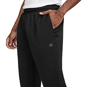 Champion Men's Athletic Pants, Standard Fit, Lighweight, Moisture Wicking