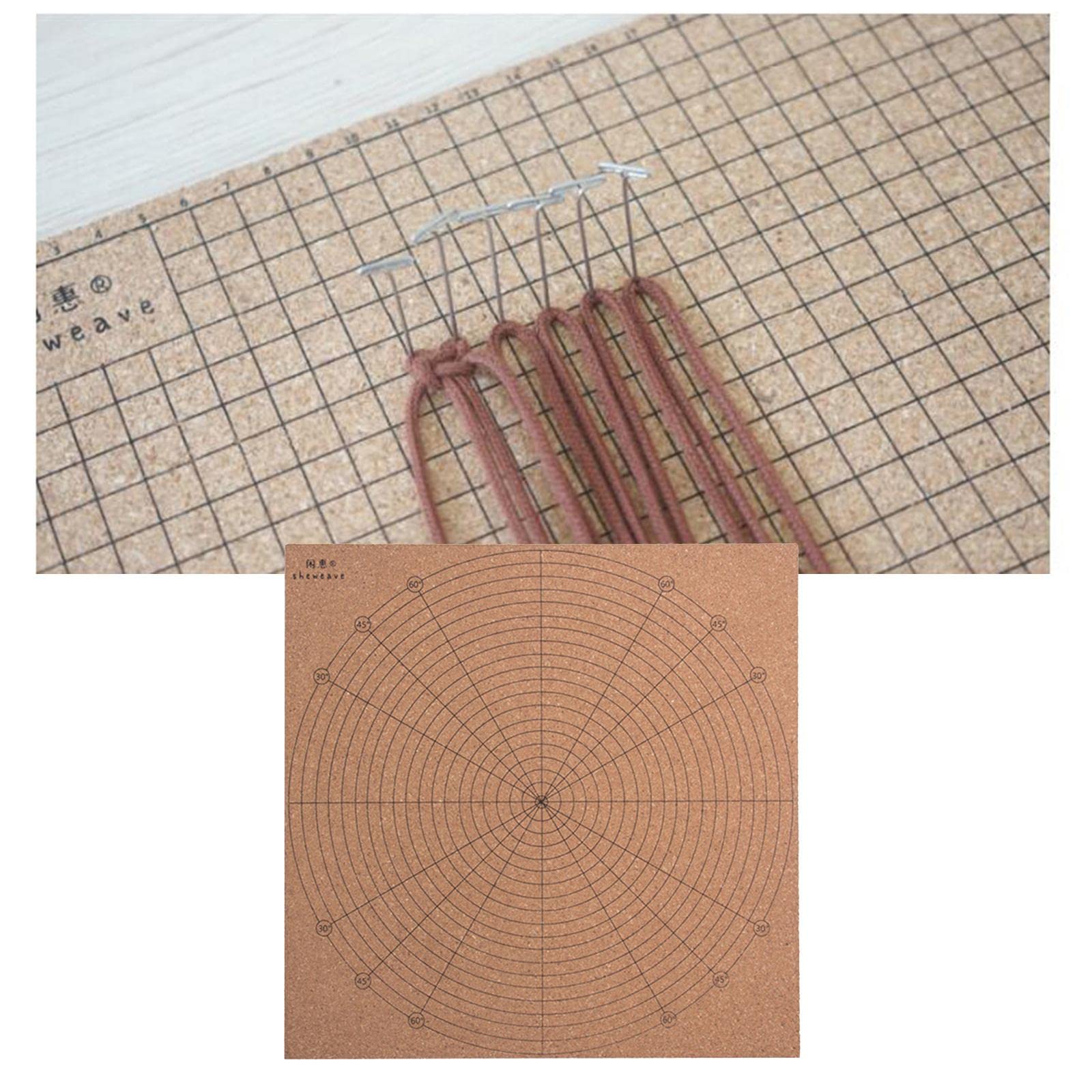 Macrame Tools Tiardey 7x7in Double Side With Grids Portable Braiding ...