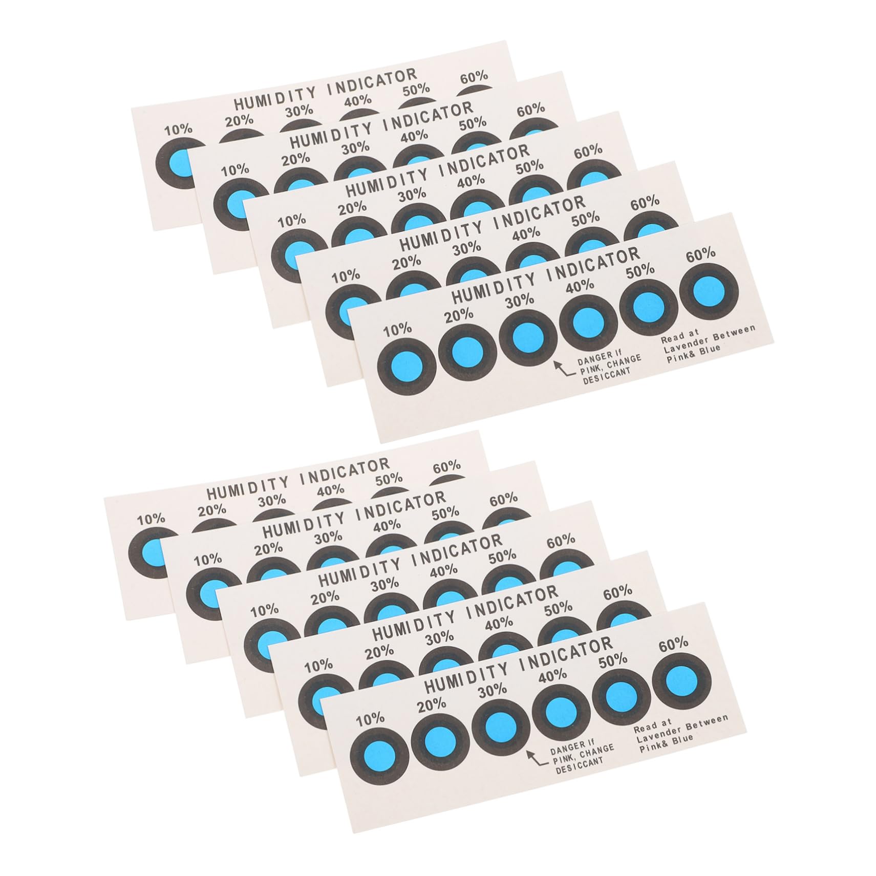 NUOBESTY 20pcs Humidity Indicator Cards Portable Moisture Detection Card with Color Change for Accurate Humidity Control in Homes Offices Warehouses Laboratories