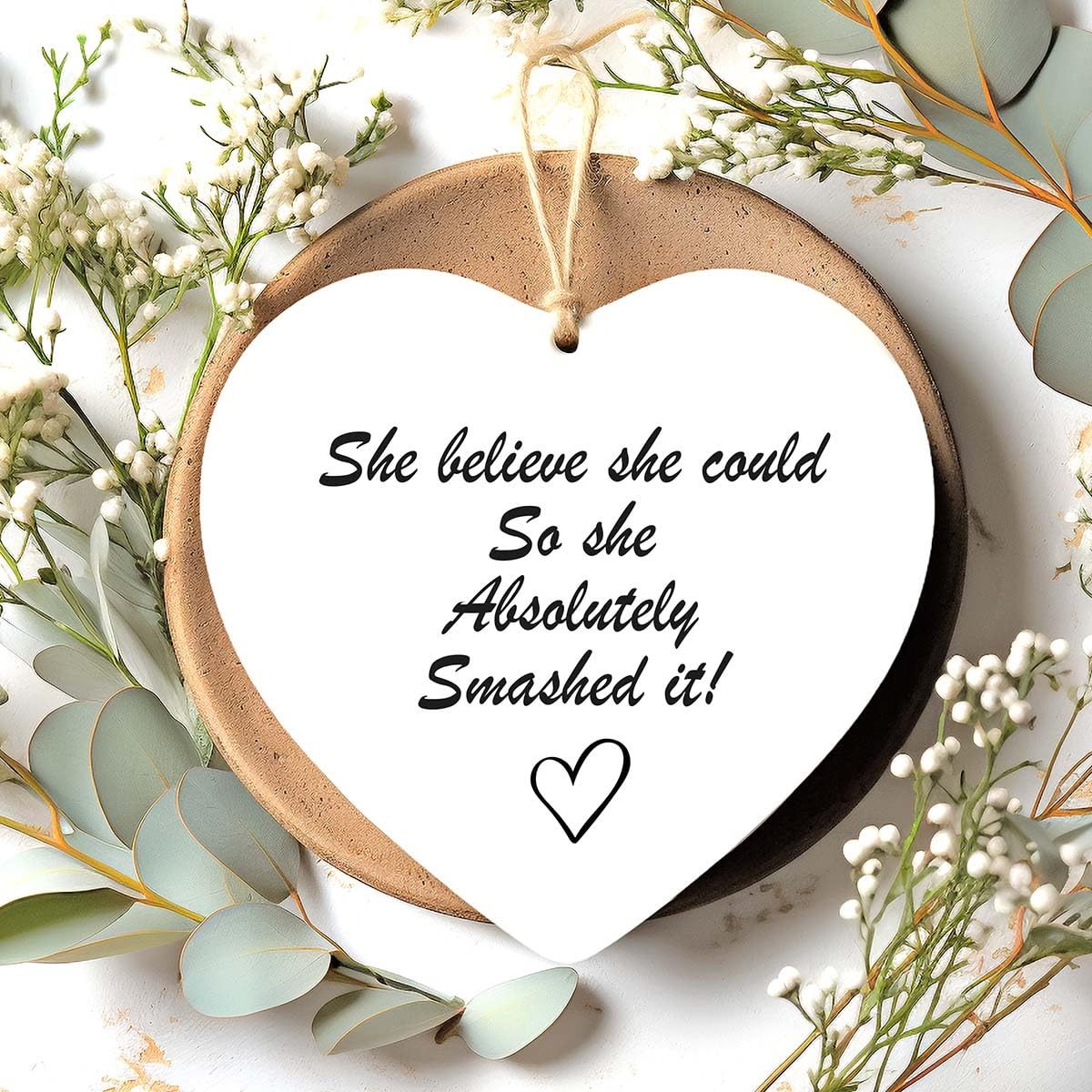 Colourbat Clear Acrylic She Believed She Could So She Absolutely Smashed It Acrylic Keepsake Proud Of You Gift For Her