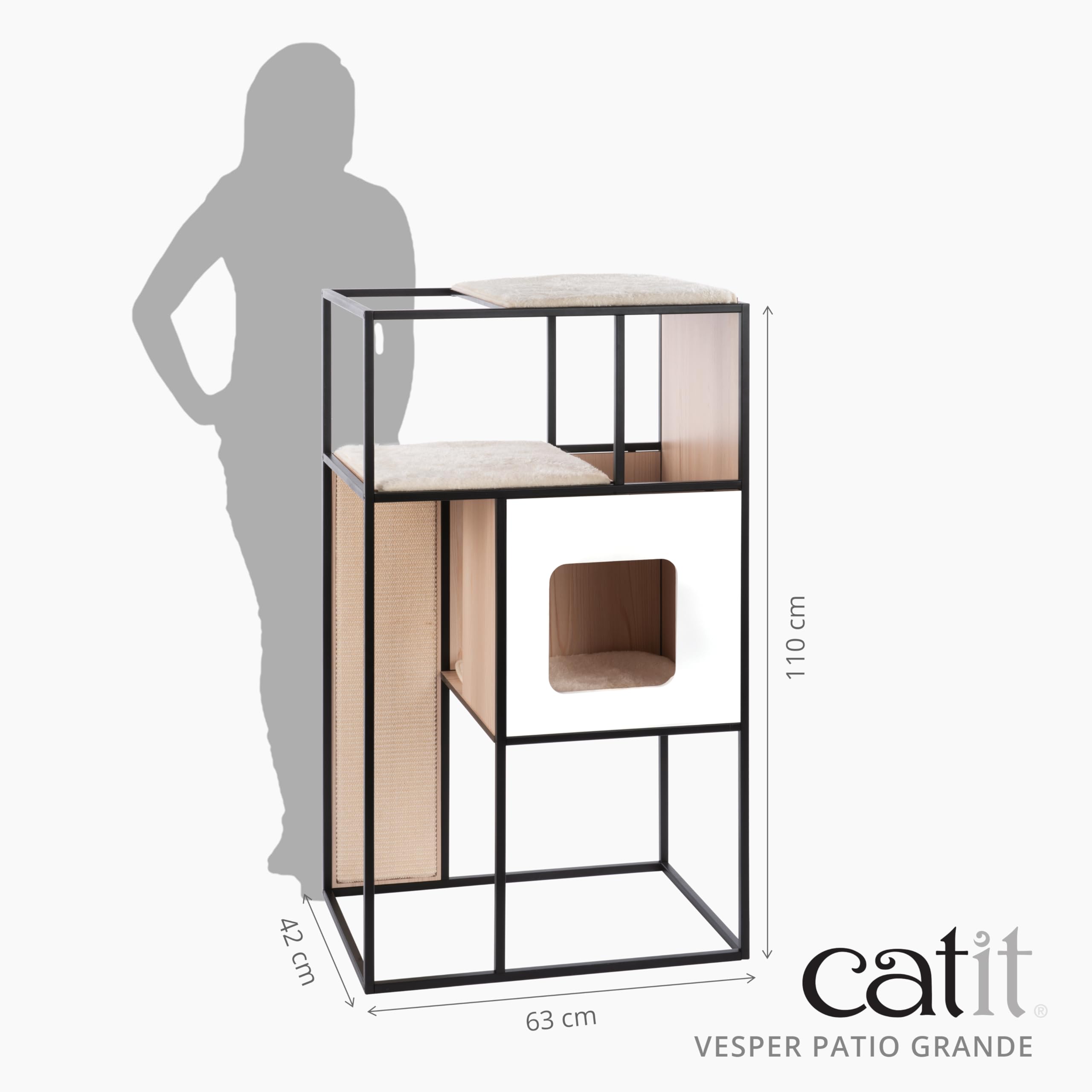 Vesper Patio - Mobili per gatti, misura grande