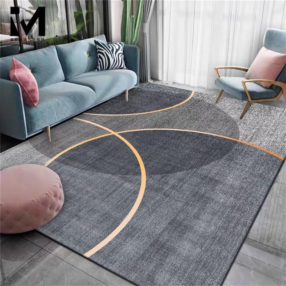 Tapis de canapé rectangulaire design géométrique pour déco chambre cocon