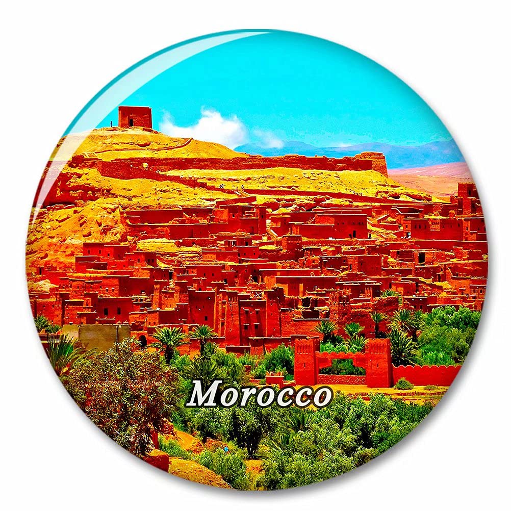 Desert Eagle Bxtkpq-Morocco-4044 Morocco Fridge Magnet Decorative Magnet Bottle Opener Tourist City Travel Souvenir Collection Gift Strong Refrigerator Sticker