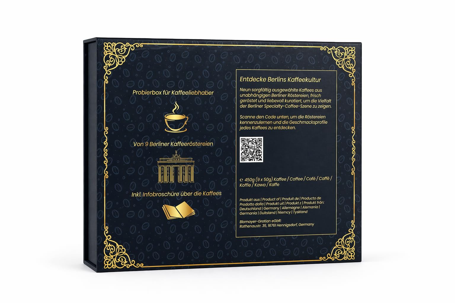 Kaffee Geschenk-Set 9 Berliner Kaffeeröstereien Specialty Coffees Kaffeebohnen Probierset Geschenkbox