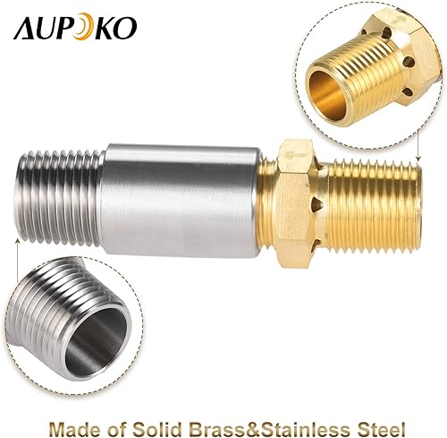 Miniatura 5 de Aupoko Fogatas de gas propano líquido, válvula mezcladora de aire de 12 pulgada, válvula mezcladora LP con alta capacidad de 150 K BTU y acero