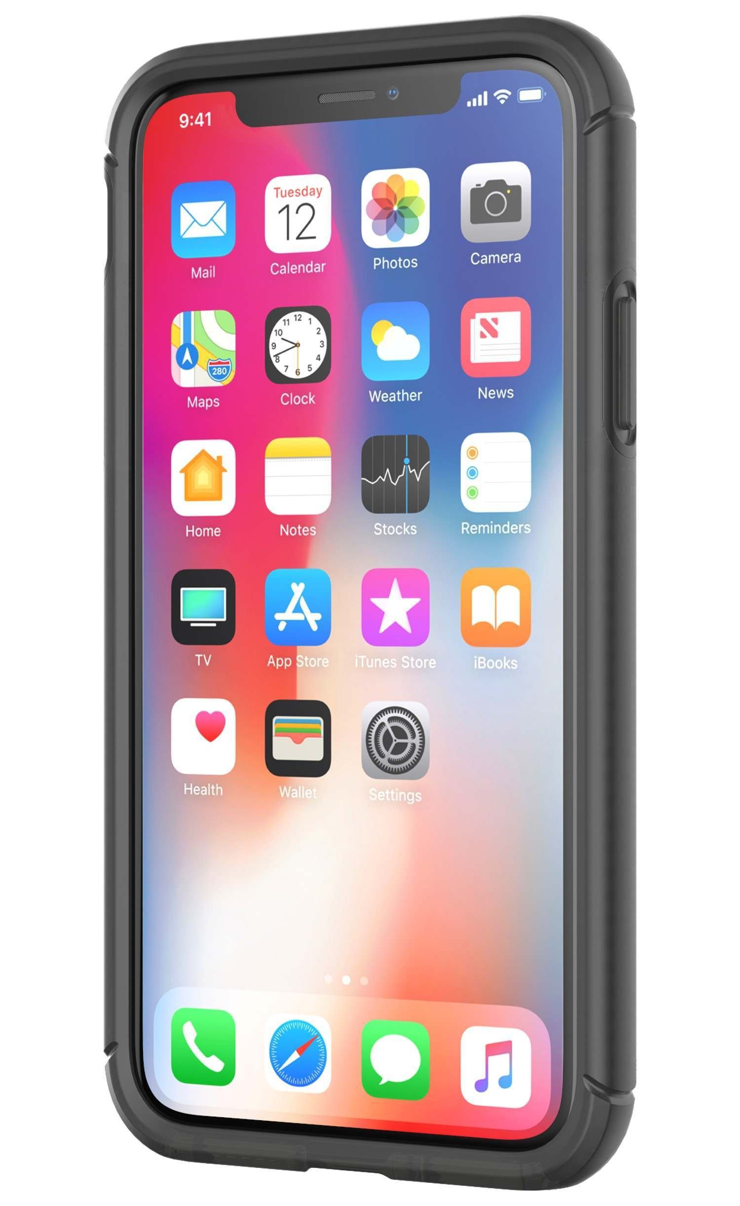 tech21 Portafoglio Evo Noir: Apple Iphone X/Xs (Apple iPhone X, Apple iPhone XS