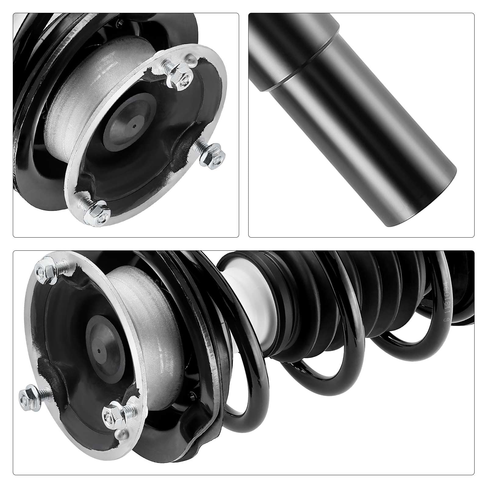Frankberg 2 amortiguadores delanteros de 628 mm a presión de gas | Compatible con: Serie 5 E60, Serie 5 Touring E61