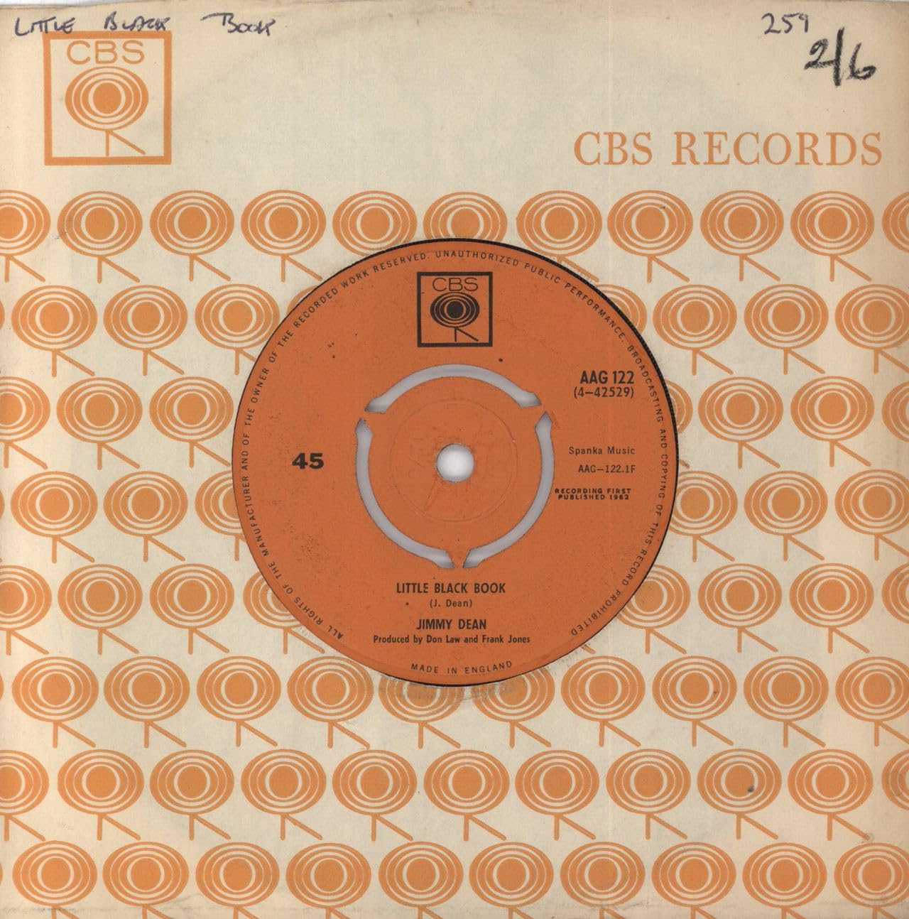 Jimmy Dean Little Black Book UK 45 7" single +Please Pass The Biscuits