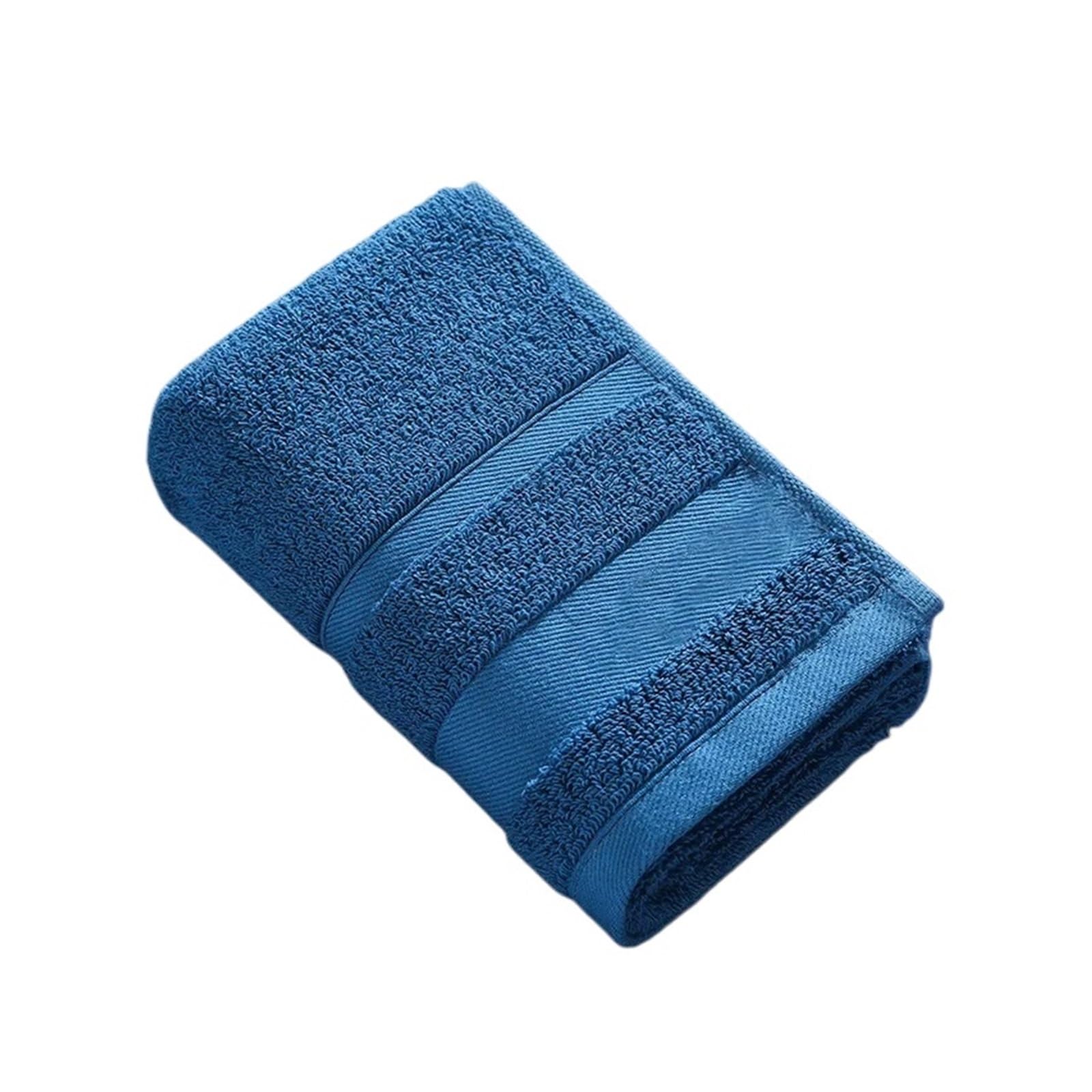 ZYAYNG 2pc Bath Towel Soft Absorbent Cotton Towels Thickened Quick-Dry Machine Washable Household Bathroom Essentials 35 * 73cm For Bathroom(Blue)