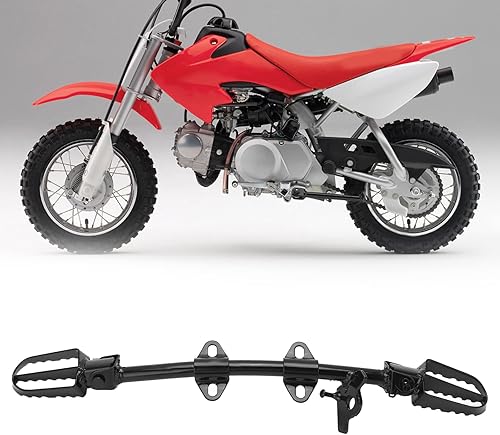 Miniatura 2 de Soporte de montaje de estriberas, soporte de montaje de estribera del motor, aleación de acero negro reemplazo para CRF50 50cc 70cc 110cc 125cc Pit