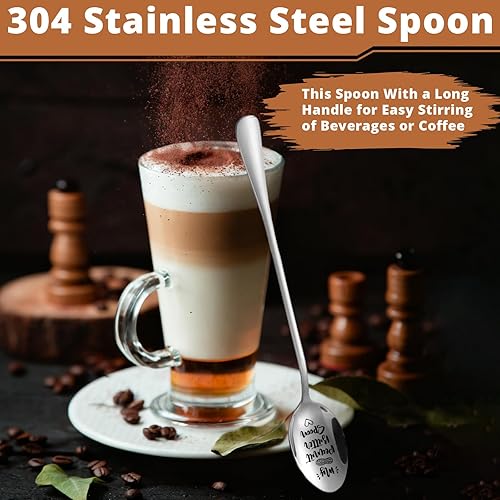 Miniatura 4 de Divertida cuchara de acero inoxidable grabada, cucharas I Cerealsly Love You, cuchara de cereales y café para marido, esposa, parejas, novio, novia,