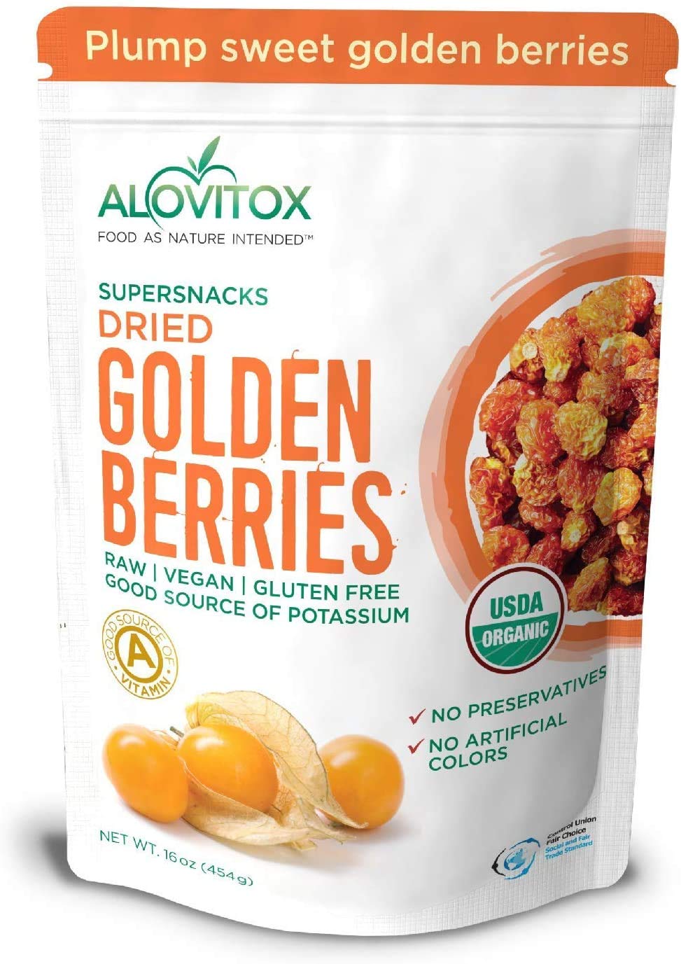 Buy Alovitox Sun Dried Golden BerriesRaw, Fresh & USDA Organic Gluten
