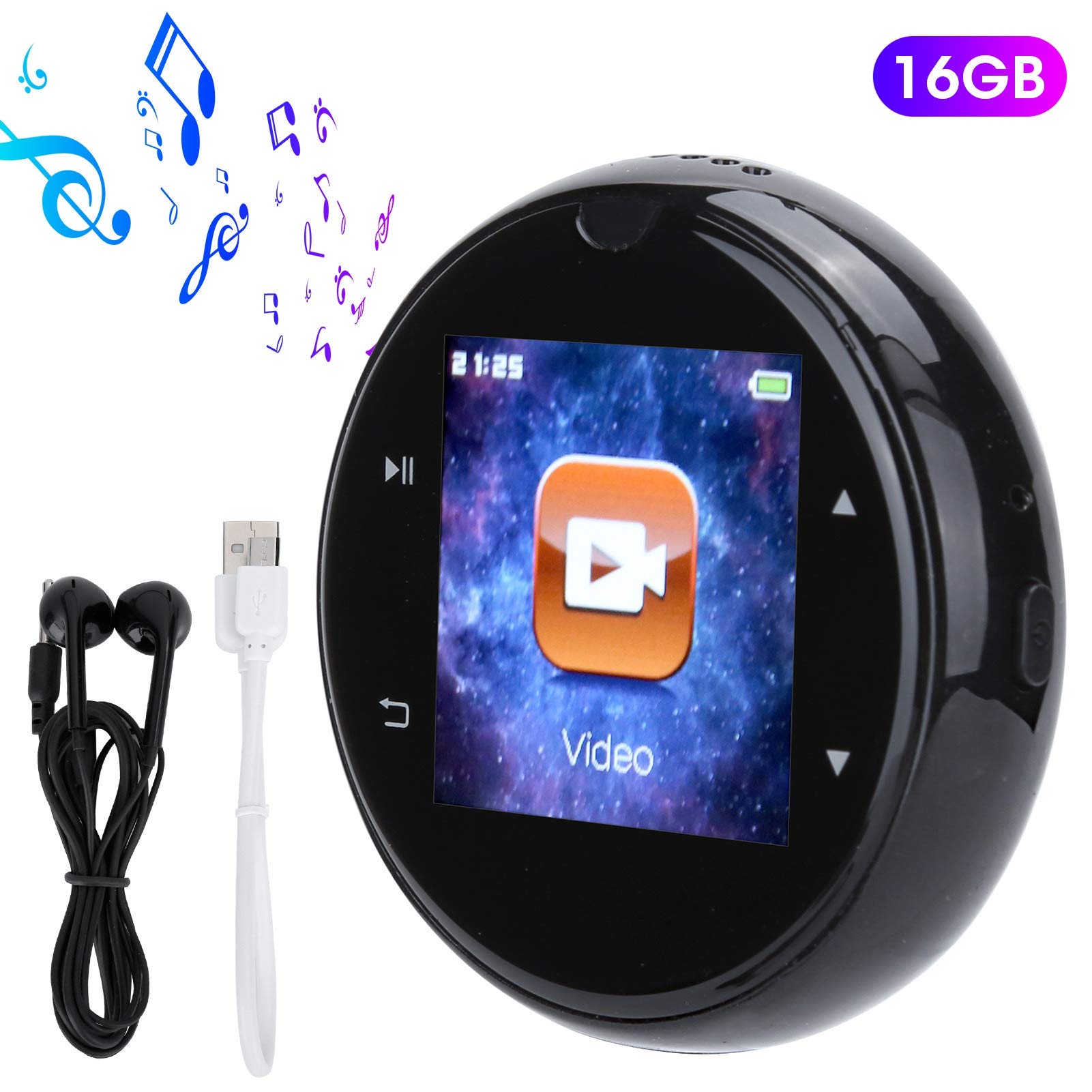 M20 Portable Bluetooth MP3 Player, 8GB Touch Screen (16GB)