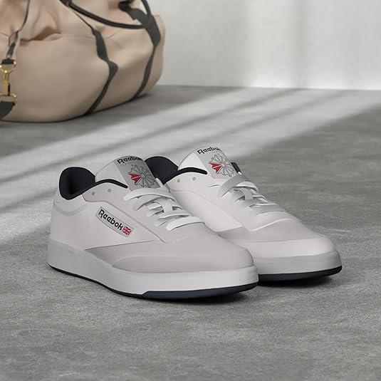 Reebok Men's Club C 85 Tennis Shoes, Casual Fashion White Sneakers