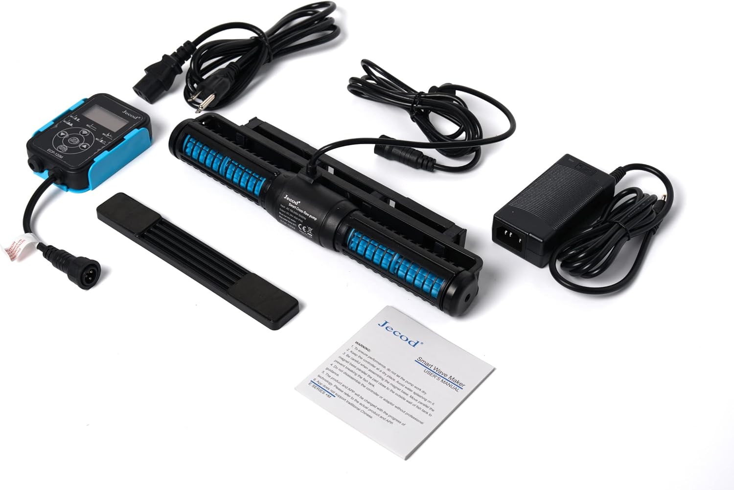 All components of the Jebao ECP-120M pump system laid out