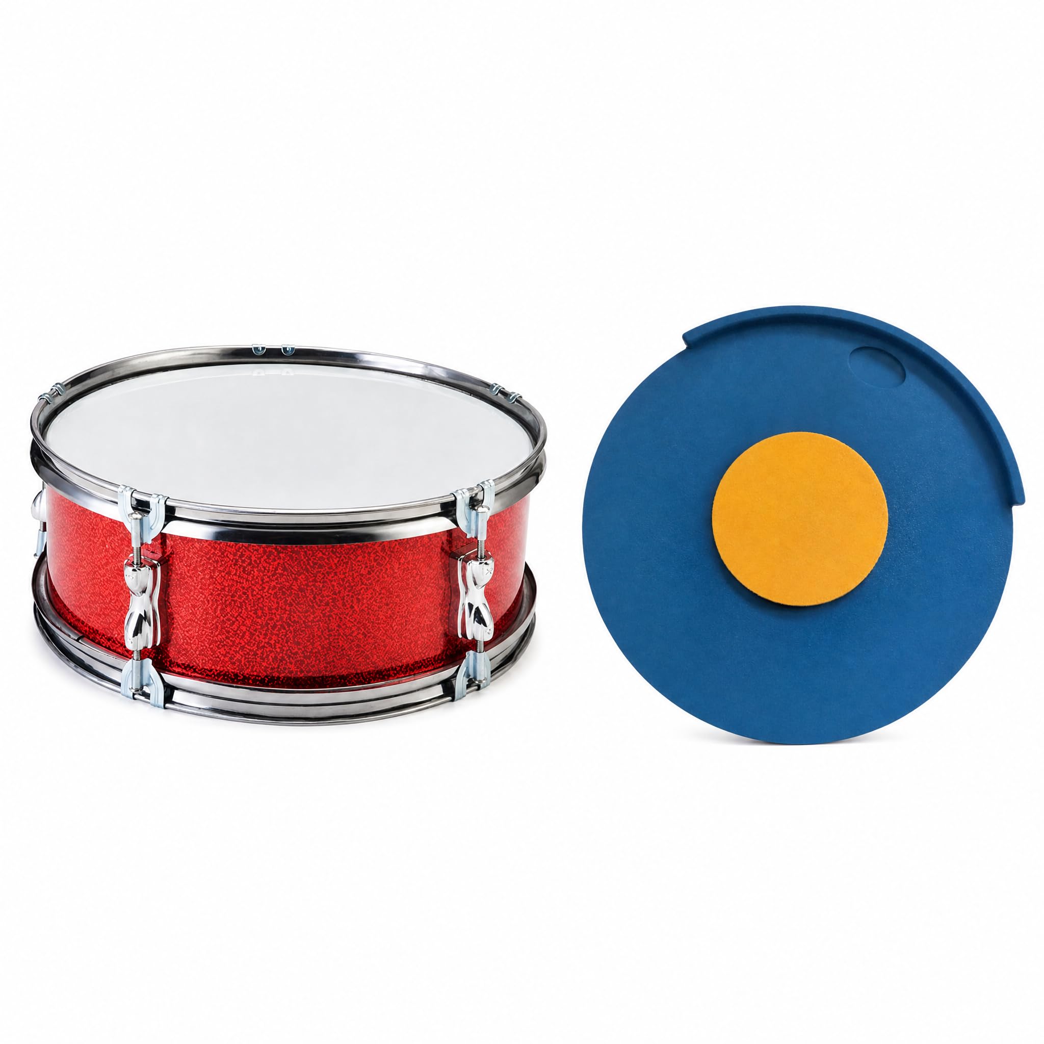 Rullante Pollici, Strumento Musicale con Tracolla Regolabile, Batteria Portatile, Giocattolo Educativo per Bambini, Ragazzi E Ragazze, Batteria