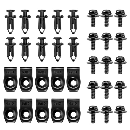 Miniatura 8 de Nilight Kit surtido de 170 piezas de clips en U y tornillos para automóvil, 9 tamaños diferentes, piezas de repuesto para tuercas y tornillos en U