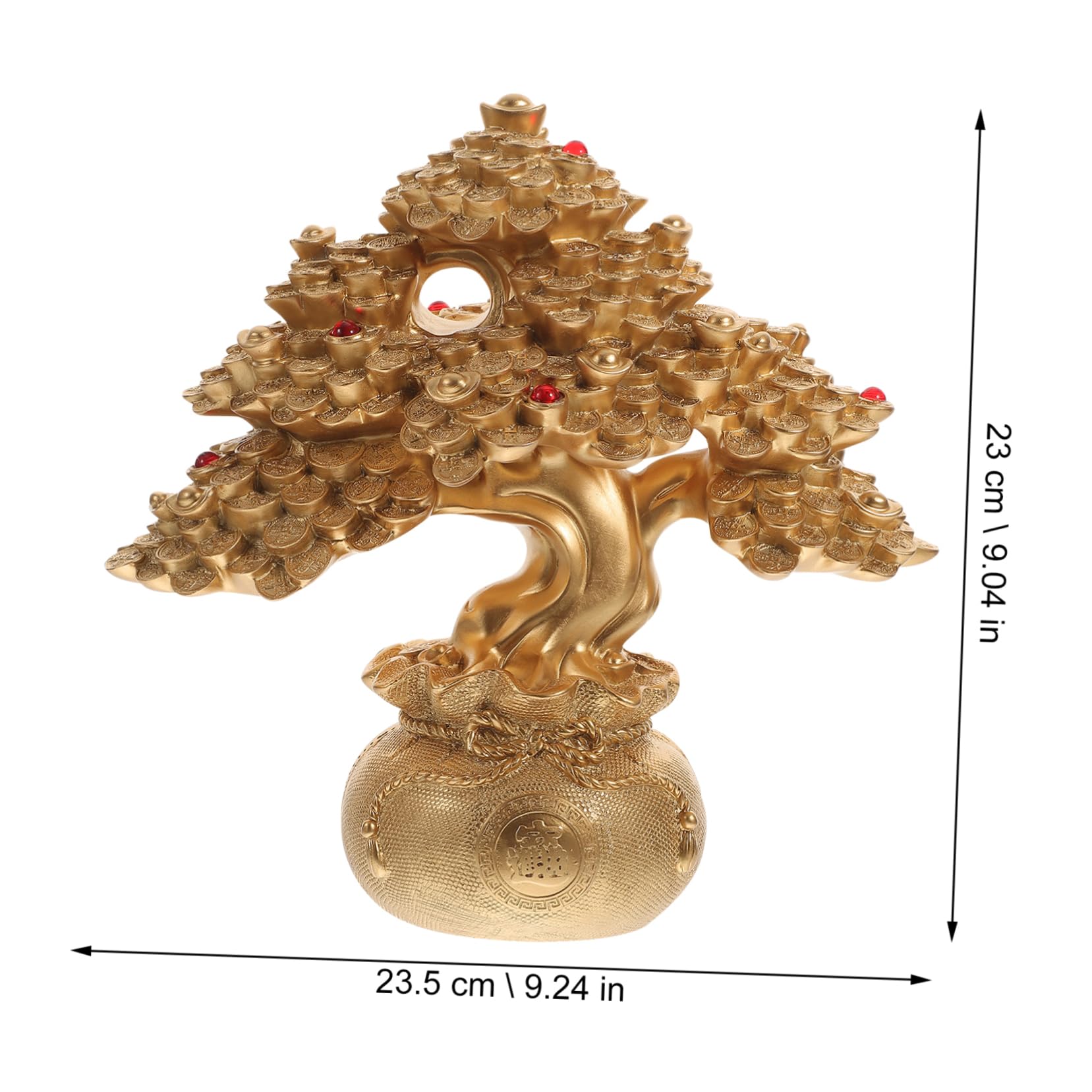 ZXQUEGF Kryształowe drzewko pieniędzy Dekoracja na biurko Dekoracja wnętrz Dekoracje na stół Dekoracja na stół Drzewo Bonsai Chińskie dekoracje Drzewo Bonsai Rzeźba drzewa Chińska ozdoba Wystrój blatu