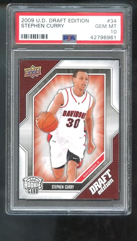 2009-10 Upper Deck Draft Edition #34 Stephen Curry ROOKIE RC Steph Stef NBA GEM MT MINT PSA 10 Graded Basketball Card NBA