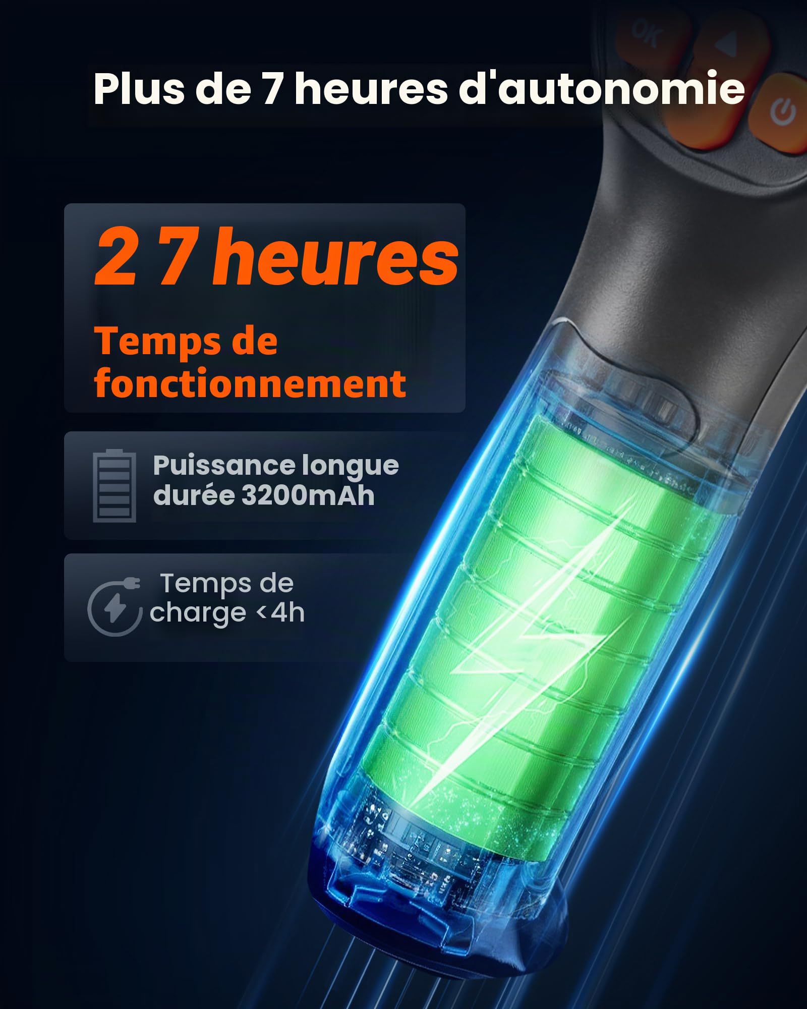 VEVOR Caméra Thermique Résolution TISR 240x180 pixels Imageur Thermique Résolution IR 96x96 pixels Vision 2 Mpx, Fréquence Rafraîchissement 25 Hz, -20 °C à 550 °C, 4 Modes Image, 6 Palettes Couleurs