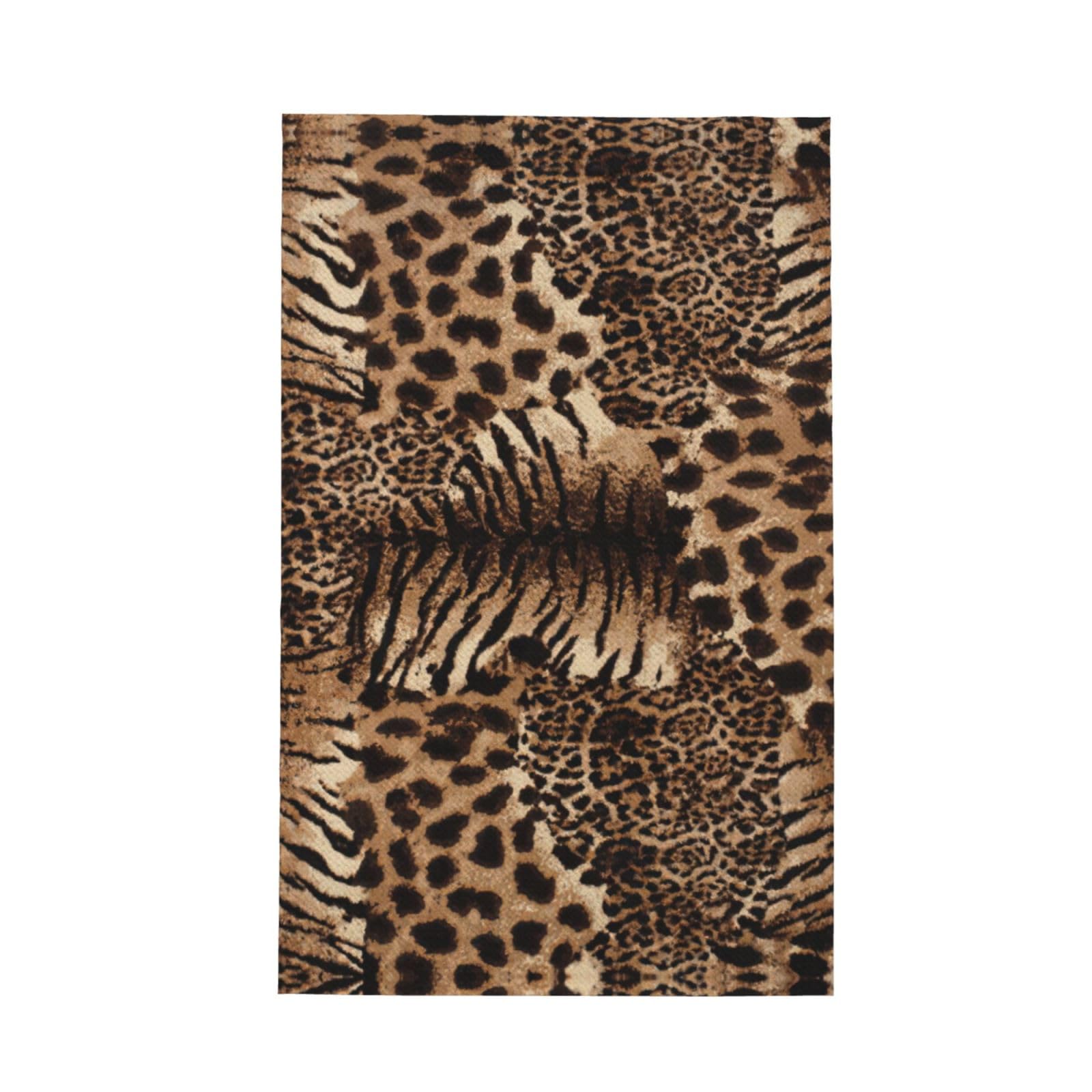 XXahnbm Leopard Pattern Print Waffle Kitchen Towel,Absorbent Hand Towel