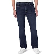 Amazon Essentials Mens Straight-Fit Jeans, Midweight Vintage Inspired Denim, Fitted Through Hip and Thigh
