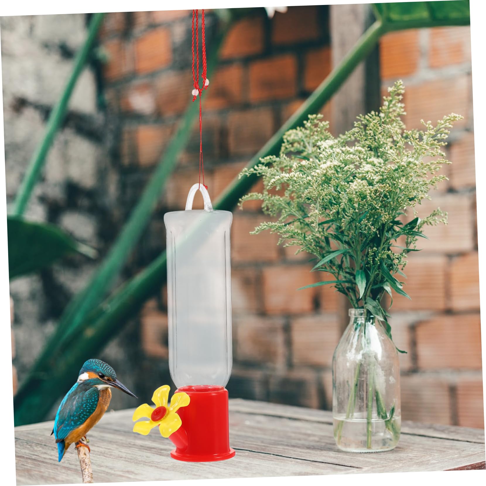 Mipcase 12pezzi Mangiatoie Sospese Per Uccelli Plastica Trasparente Contenitori Creativi Per Alimentazione Degli Uccelli Da Giardino Patio e Terrazzo Facili Da Appendere e Resistenti