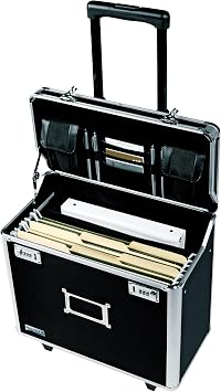 Vaultz Locking Mobile Business Case, Legal Size, 14.5 x 13.5 x 11 Inches, Black VZ00194