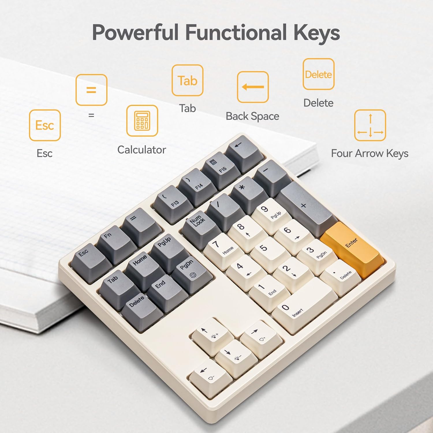 34 Key Number Pad for Laptop, MacBook,PC Desktop