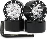 Vista 6 de hobbysoul Llantas ajustables Offset 1.0 Beadlock, ruedas RC 1.0 0.72 oz/llanta para RC 1/18 TRX4M Axial SCX24 90081 y otros 1/24 Micro Crawler