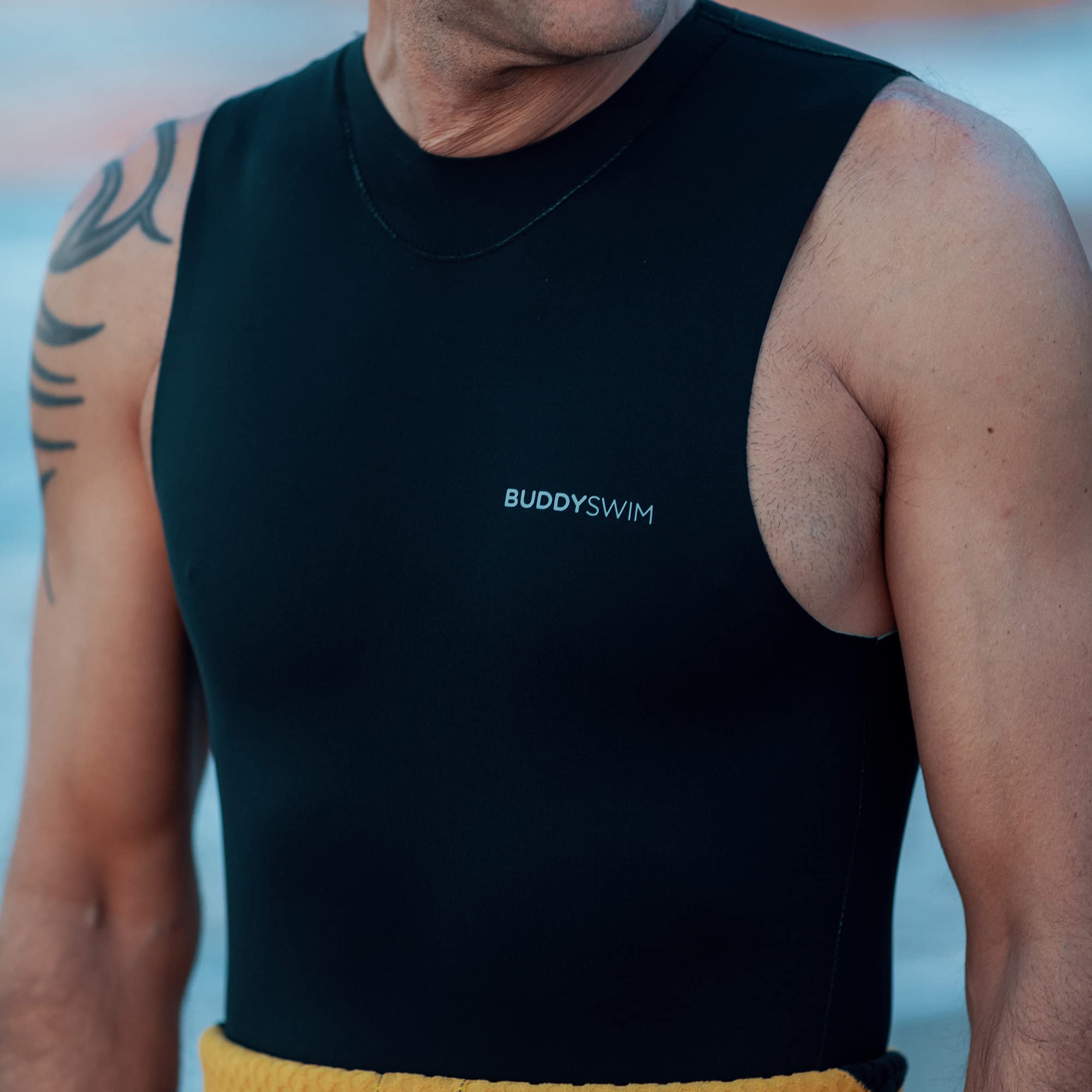 Gilet Néoprène Trilaminate 1,5 mm Natation Eau Libre Homme Plongée Surf
