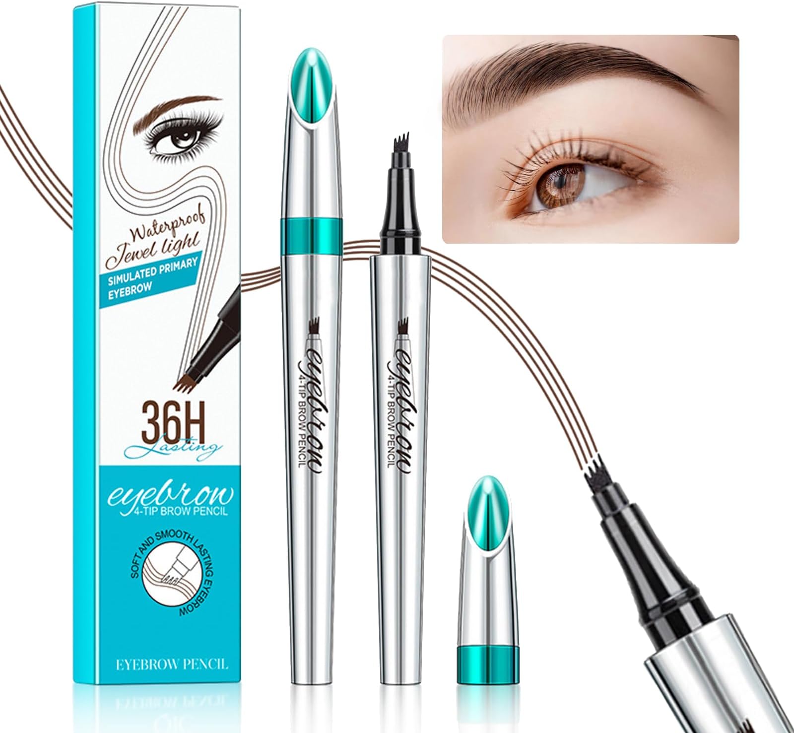 Amazon.com: Microblading Eyebrow Pen, Eyebrow Pencil with Premium 4 ...