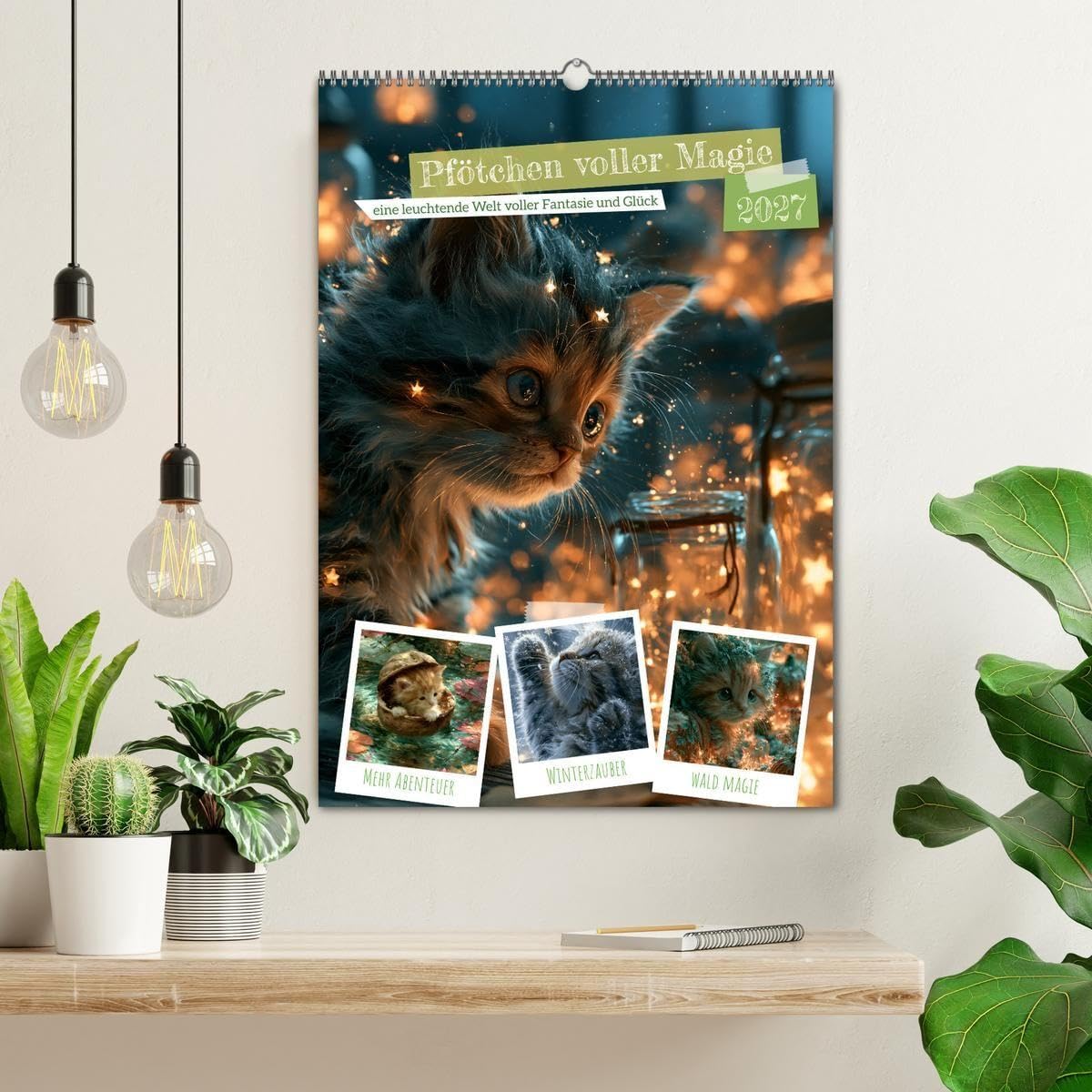 Pfötchen voller Magie (Wandkalender 2027 DIN A2 hoch), CALVENDO Monatskalender: Ein liebevoll gestalteter Kalender voller Magie, Leichtigkeit und unvergesslichen Wohlfühlmomenten. (CALVENDO Tiere)