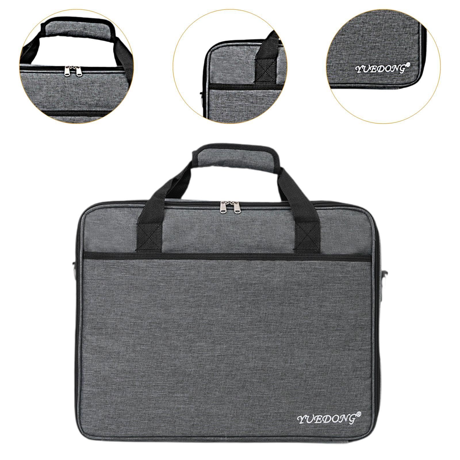 Generic Effektpedal Tasche, Pedalboard Reißverschlusstasche, Handtasche mit Fach, Tragegriff, Tragetasche für Studioaufnahmen, 44x34.5x12.5cm