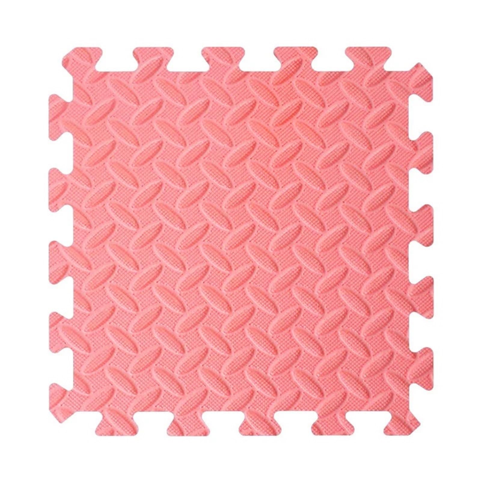 Losetas De Caucho Alfombrillas de Rompecabezas EVA 30x30x2,5 cm, 6/8/12 Piezas, Azulejos Antideslizantes for la Sala Estar del hogar(Red,12Pcs 30x30x2.5CM)