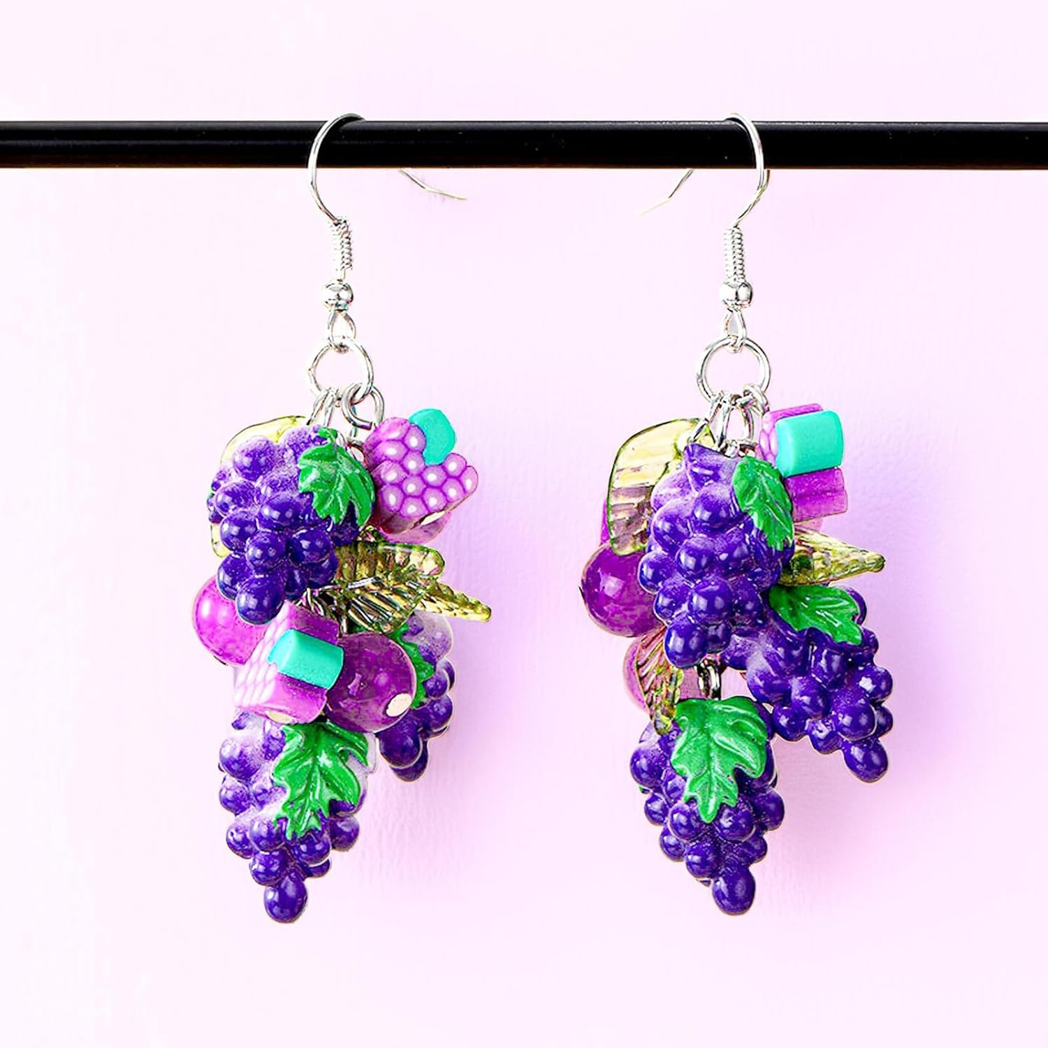 Lemon Strawberry Grape Earrings for Women 3D Lemon Earrings Fruit Earring Dangle Halloween Lemons Costume Outfits Lemons Accessories Jewelry Gifts - Image 7