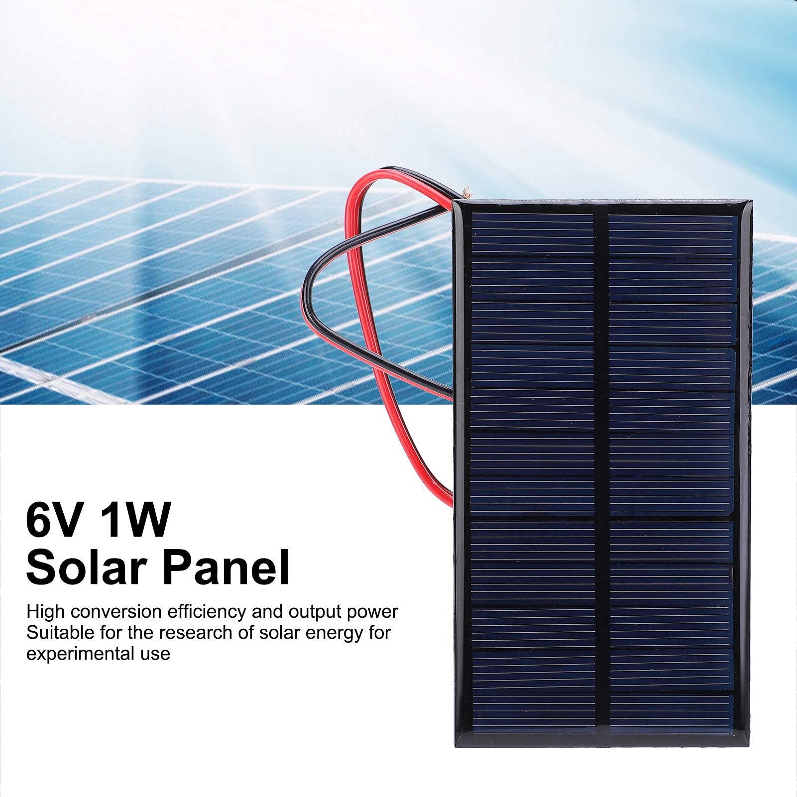 Panel słoneczny, 3 sztuki panelu słonecznego DC 6V 1W, moduł zasilania ogniw, panel słoneczny z polikrystalicznego krzemu z kablem 30 cm