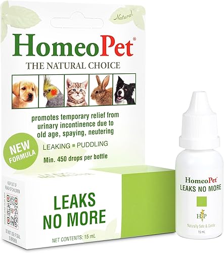 HomeoPet No se filtran más alivio de la incontinencia urinaria para mascotas 05fl oz