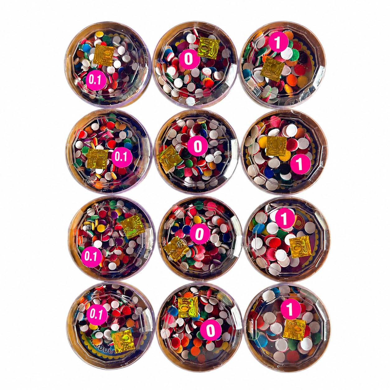 Kumkum Multicolour Bindi Box Pack of 12 | Self Adhesive Round Forehead Bindis for Women & Girls | Traditional Decorative Bindis for Wedding, Festival, Party & Daily Wear (0-0.1-1)-picture-29