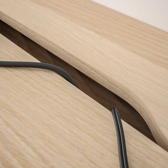 IKEA Alex Desk, 100x48 cm, White Stained/Oak Effect