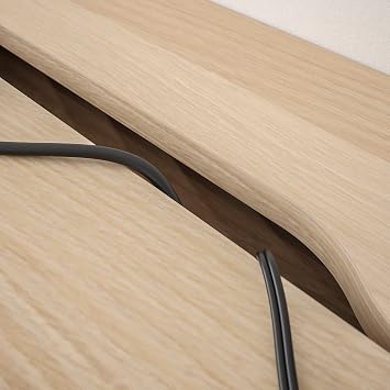 IKEA Alex Desk, 100x48 cm, White Stained/Oak Effect