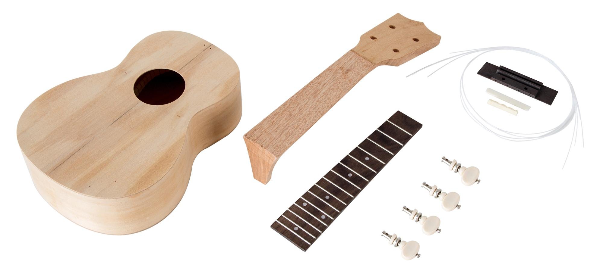 Classic Cantabile UC-210 Kit Ukulélé DIY Soprano, Corps: tilleul