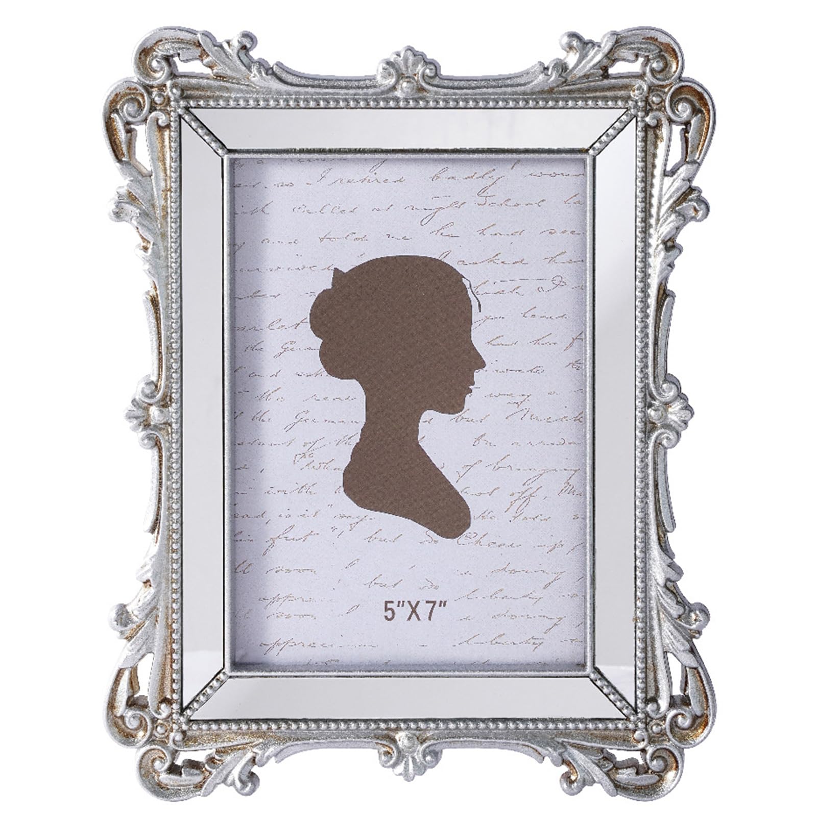Zxfdsfdbnm European Antique Carving Resin Photo Frame Ornate Picture Holder for Bedroom Decors with Intricate Carving Home Art Display Frame