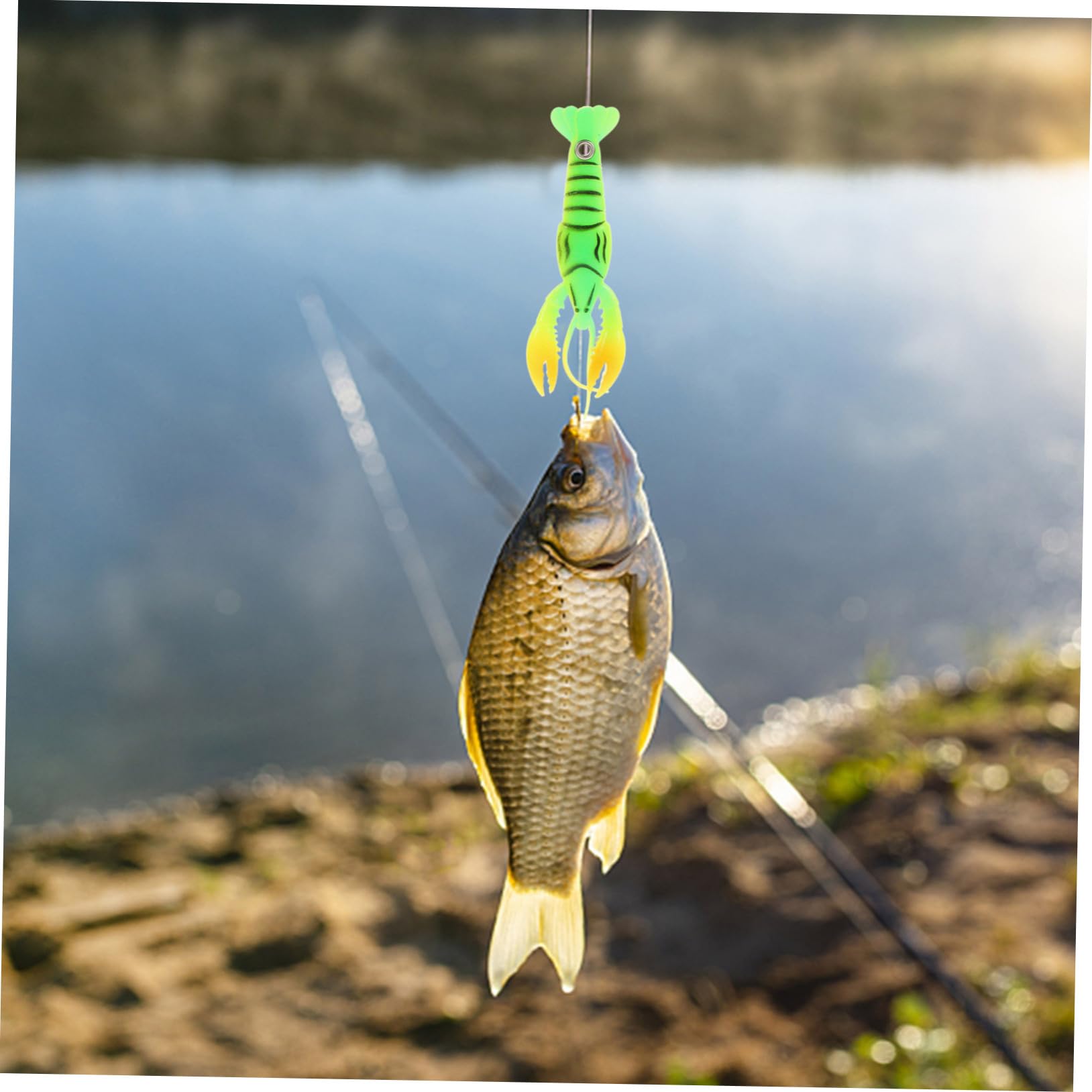 Mipcase 16pezzi Esche Artificiali per Pesca Lure Vivid per Catturare Pesci Come Bass e Pan Fish Riutilizzabili e Facili da Usare per Appassionati di Pesca