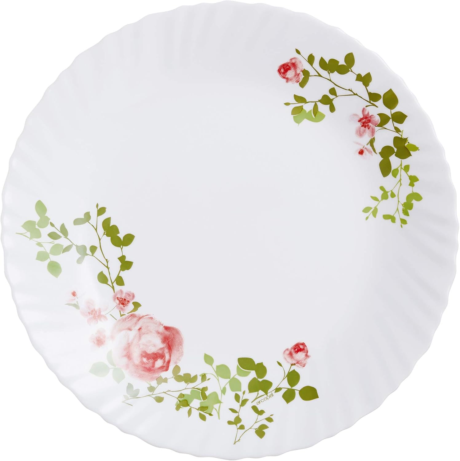 Arcopal By Luminarc Zulme Fower Opal Glass Dinner Set Dinnerware Plates