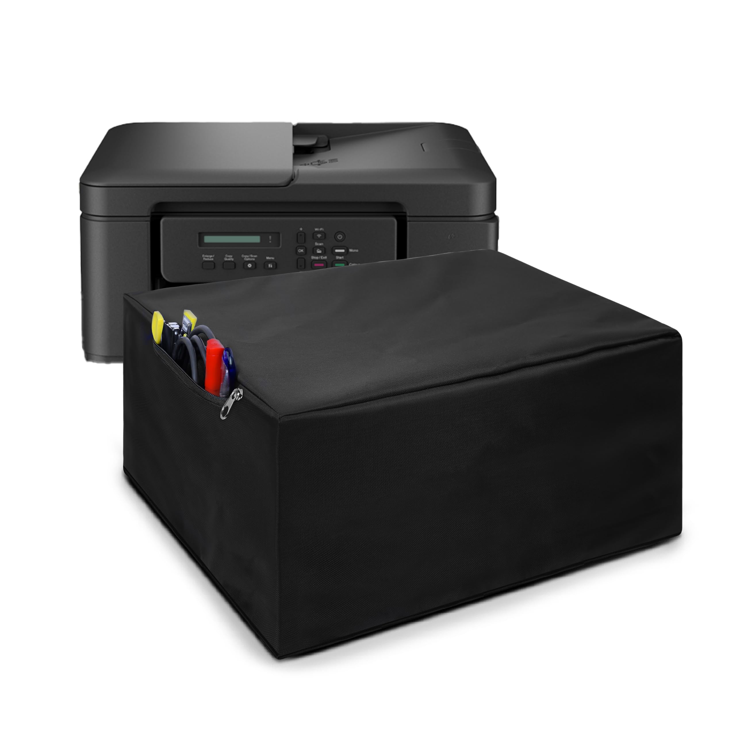 Alifiya Dust Proof Washable Printer Cover for Brother DCP-T730DW Ink-Tank WiFi Duplex Printer - Black-image-43