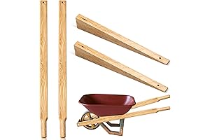 Pre-Drilled Wood Wheelbarrow Handles – with Wedge & Seal Coat